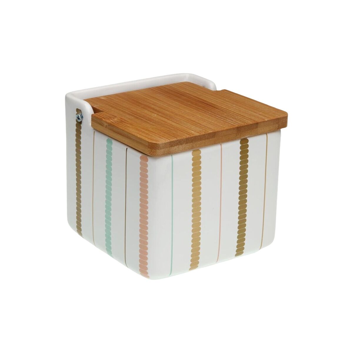 Salt Shaker with Lid Versa Flint Ceramic 12,2 x 11,5 x 12,2 cm