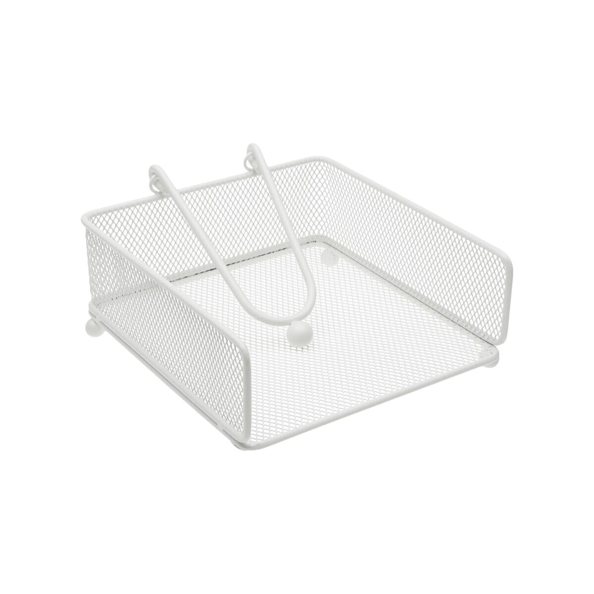 Napkin holder Versa White Steel Iron 17,5 X 9 X 18 CM