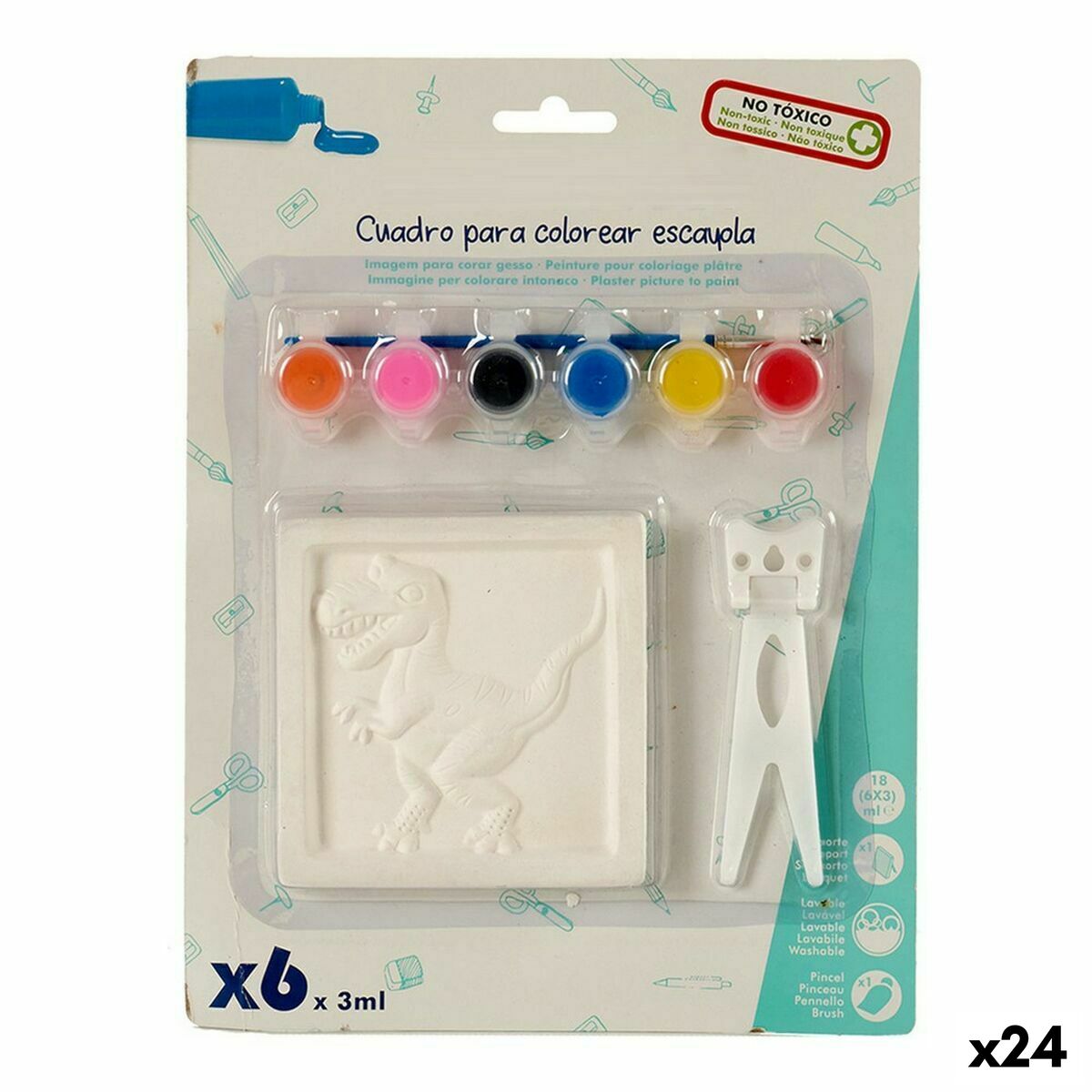 Paint and Colour Game Pincello 6 2 x 29 x 22 cm Painting (24 Units) Paint and Colour Game Pincello 6 2 x 29 x 22 cm Painting (24 Units)