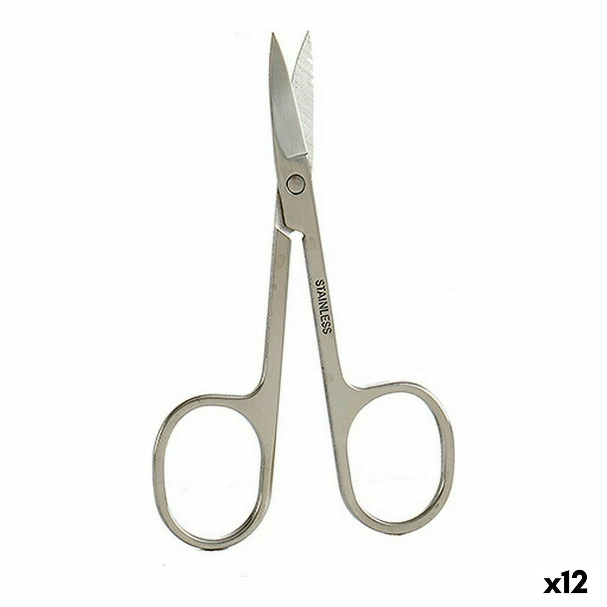 Nail Scissors Berilo 1703241 Silver Steel (12 Units) Nail Scissors Berilo 1703241 Silver Steel (12 Units)