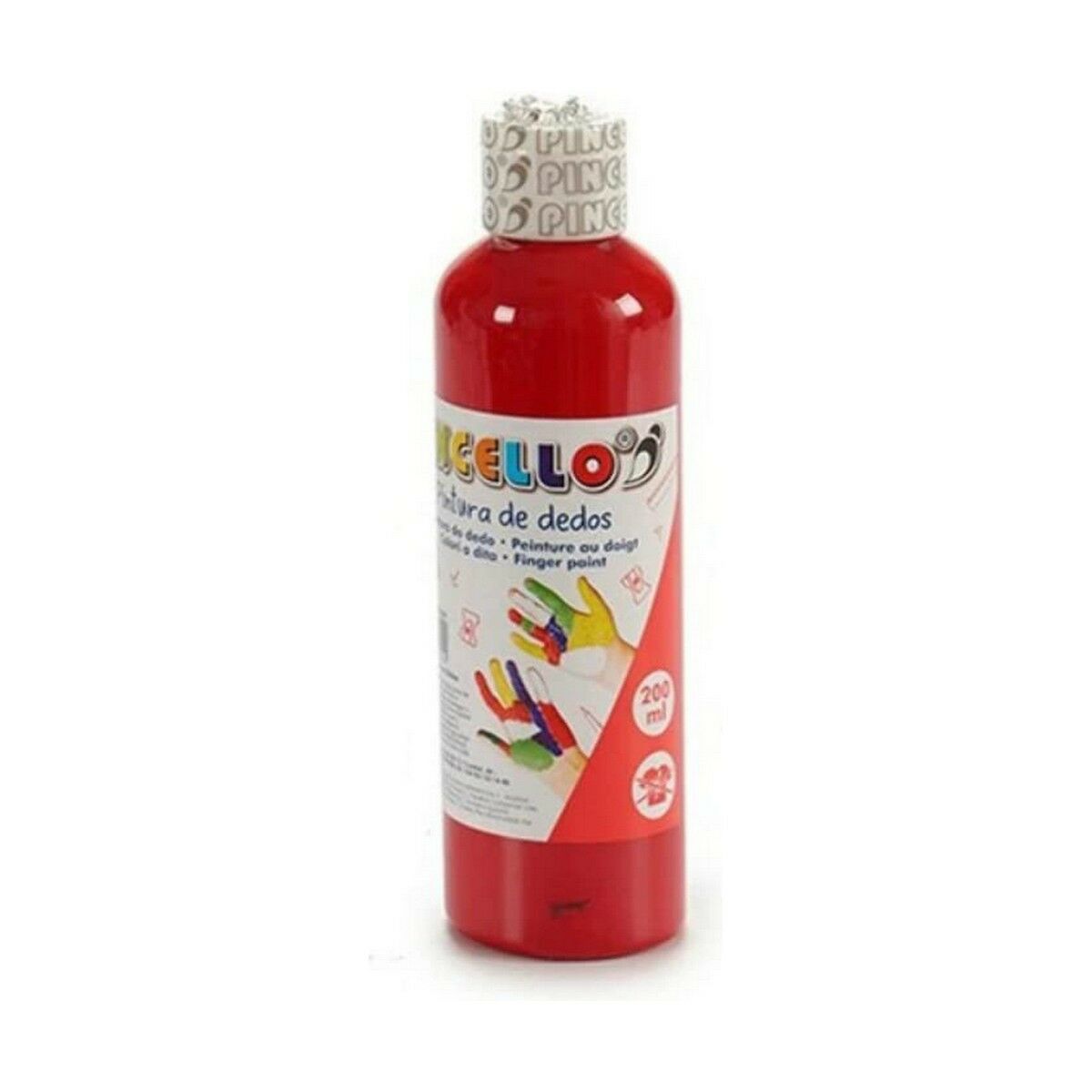 Finger Paint Pincello FP200-R Red 200 ml (12 Units) Finger Paint Pincello FP200-R Red 200 ml (12 Units)
