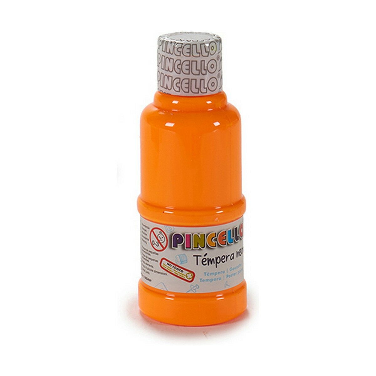 Tempera Pincello Neon Orange 120 ml (12 Units) Tempera Pincello Neon Orange 120 ml (12 Units)