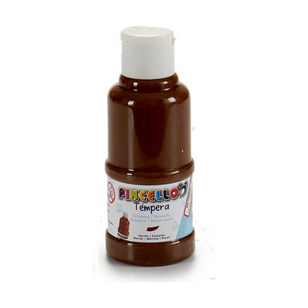 Tempera Pincello Brown 120 ml (12 Units) Tempera Pincello Brown 120 ml (12 Units)