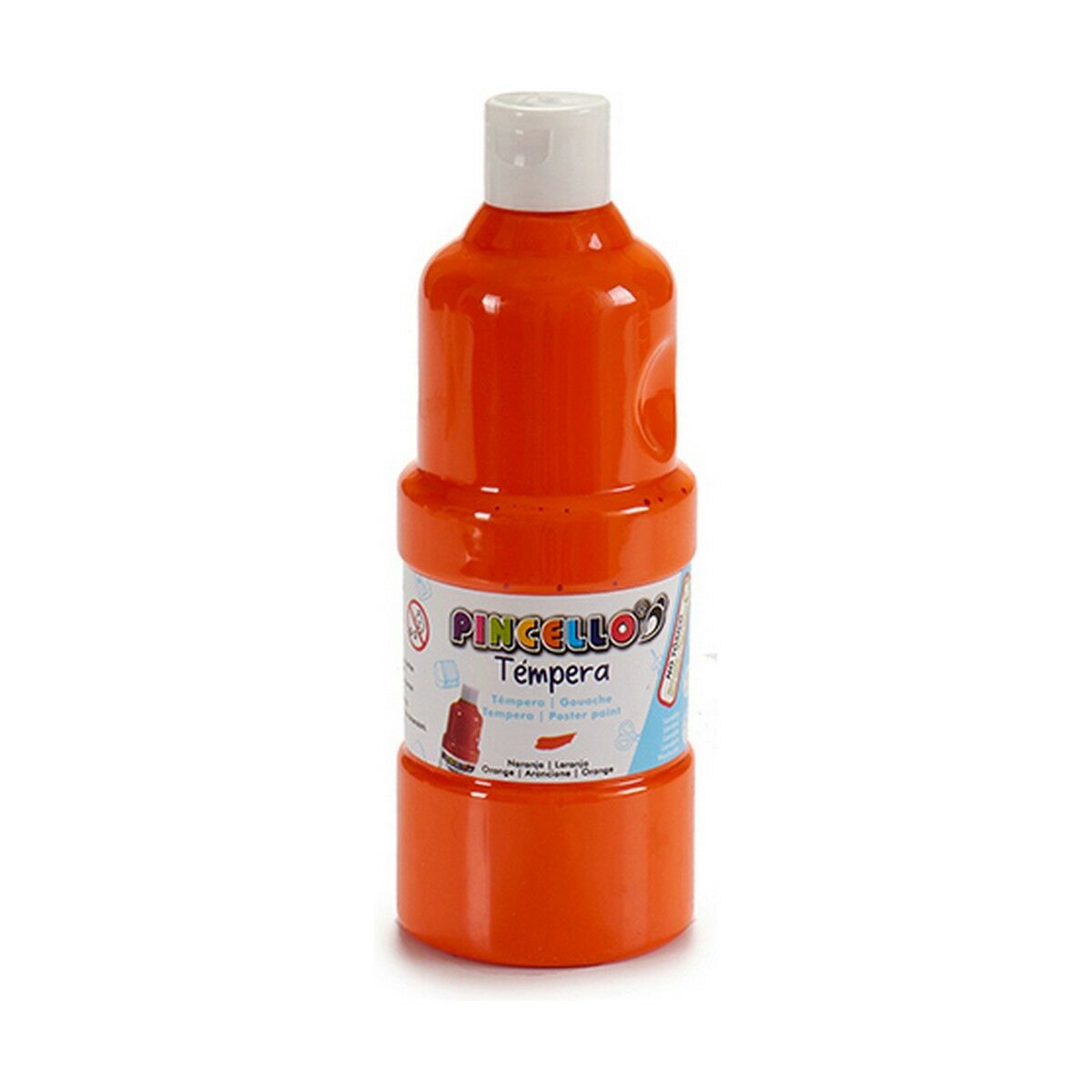 Tempera Pincello Orange 400 ml (6 Units) Tempera Pincello Orange 400 ml (6 Units)