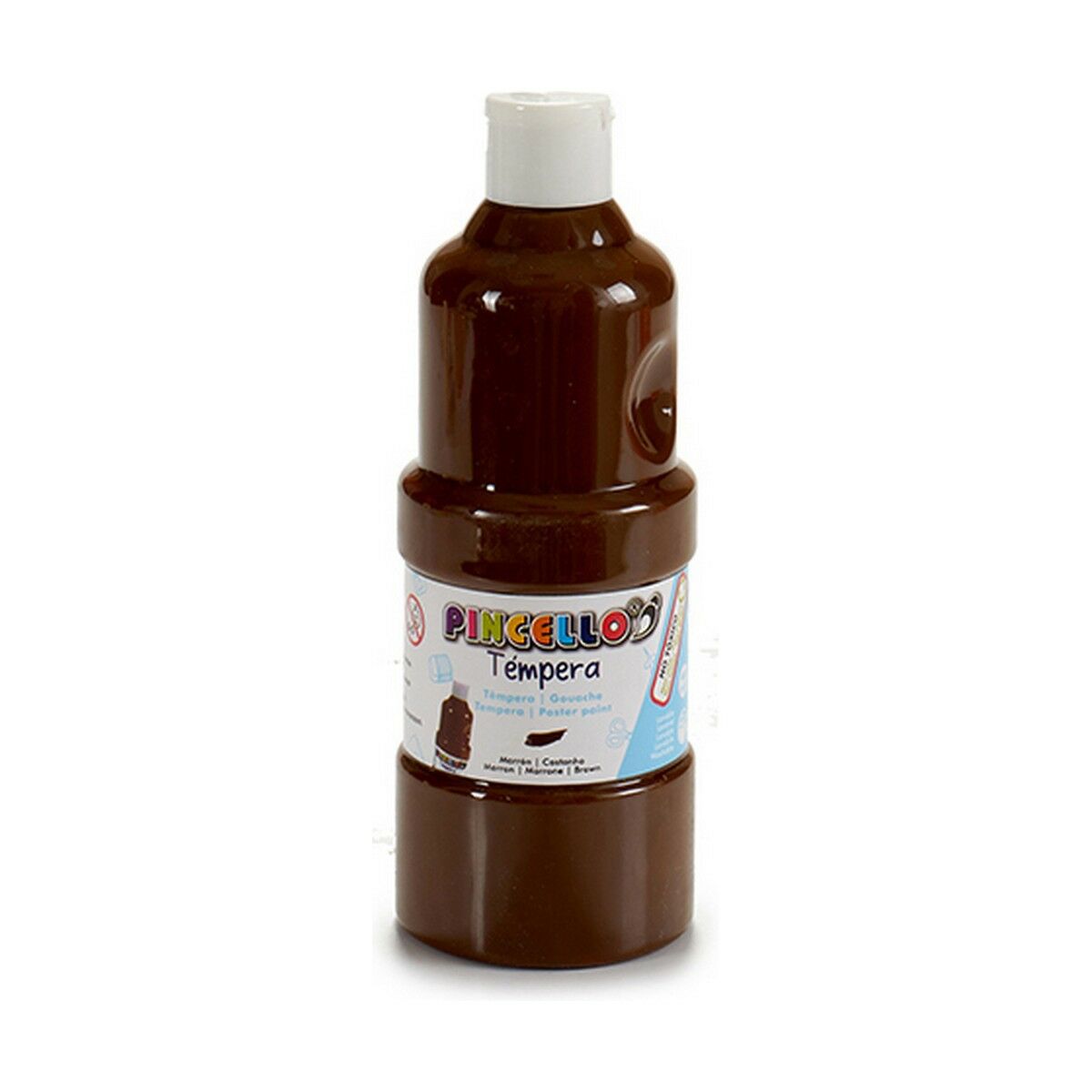 Tempera Pincello Brown 400 ml (6 Units) Tempera Pincello Brown 400 ml (6 Units)