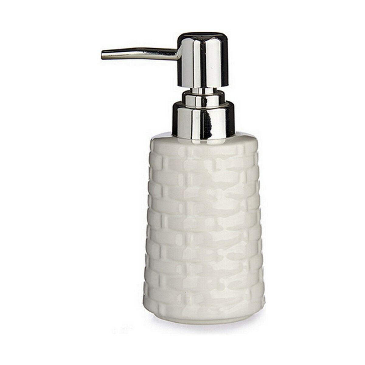 Soap Dispenser Berilo J912-A-BLANCO White Silver Ceramic 150 ml (6 Units) Soap Dispenser Berilo J912-A-BLANCO White Silver Ceramic 150 ml (6 Units)