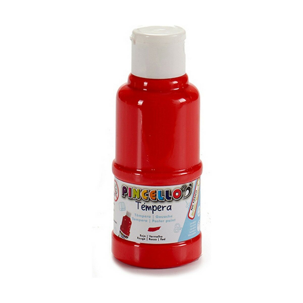 Tempera Pincello Red 120 ml (12 Units) Tempera Pincello Red 120 ml (12 Units)