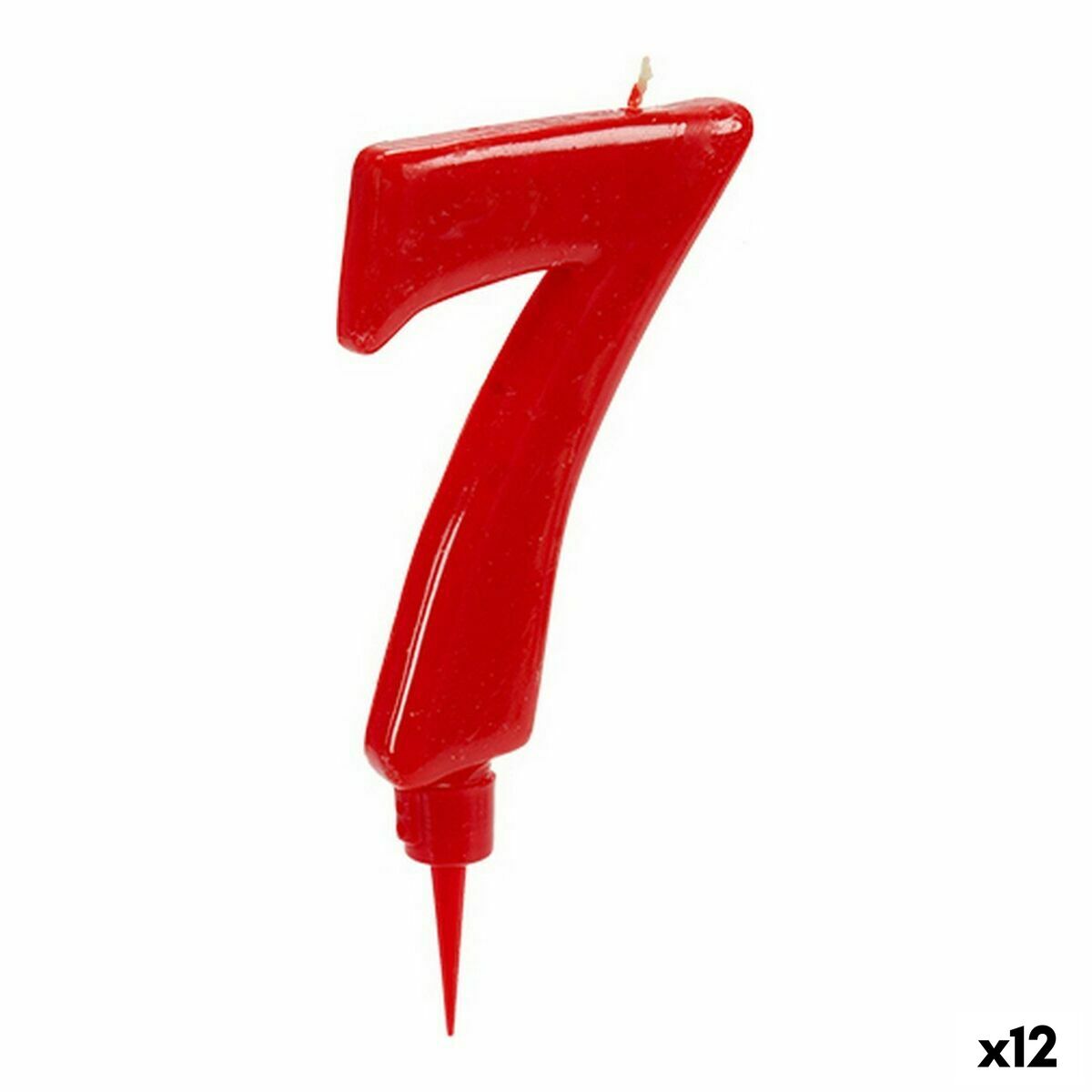 Candle Red Birthday Number 7 (12 Units) Candle Red Birthday Number 7 (12 Units)