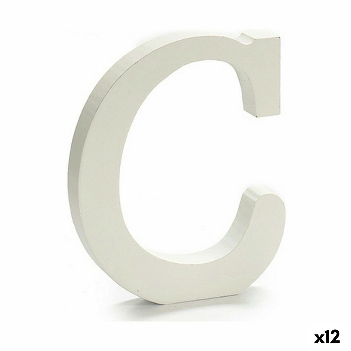 Letter Pincello C White 1,8 x 21 x 17 cm (12 Units) Letter Pincello C White 1,8 x 21 x 17 cm (12 Units)