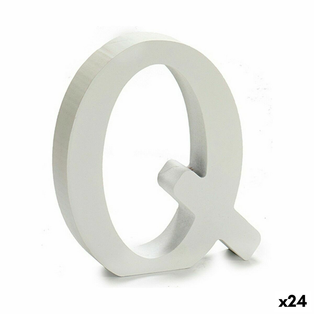 Letter Pincello Q White 2 x 16 x 14,5 cm (24 Units) Letter Pincello Q White 2 x 16 x 14,5 cm (24 Units)
