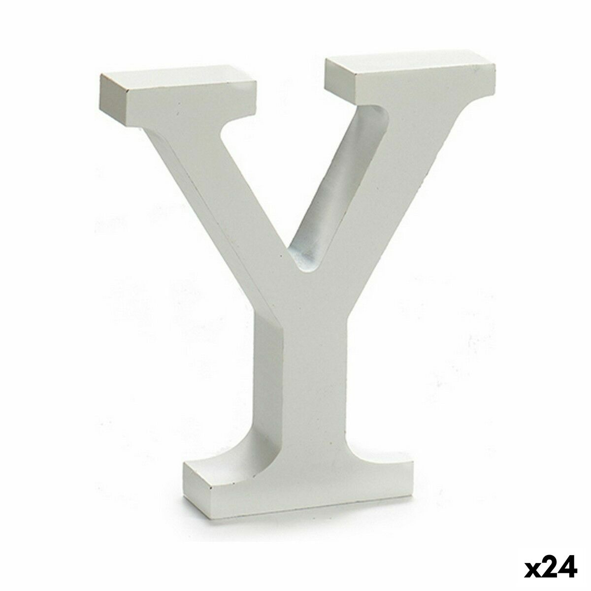Letter Pincello Y White 2 x 16 x 14,5 cm (24 Units) Letter Pincello Y White 2 x 16 x 14,5 cm (24 Units)