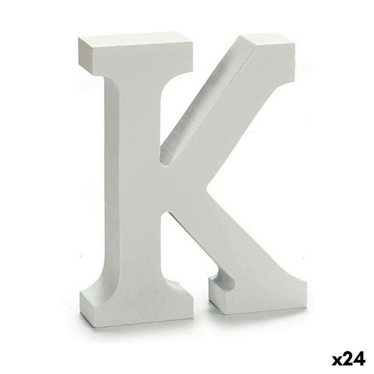 Letter Pincello K White 2 x 16 x 14,5 cm (24 Units) Letter Pincello K White 2 x 16 x 14,5 cm (24 Units)
