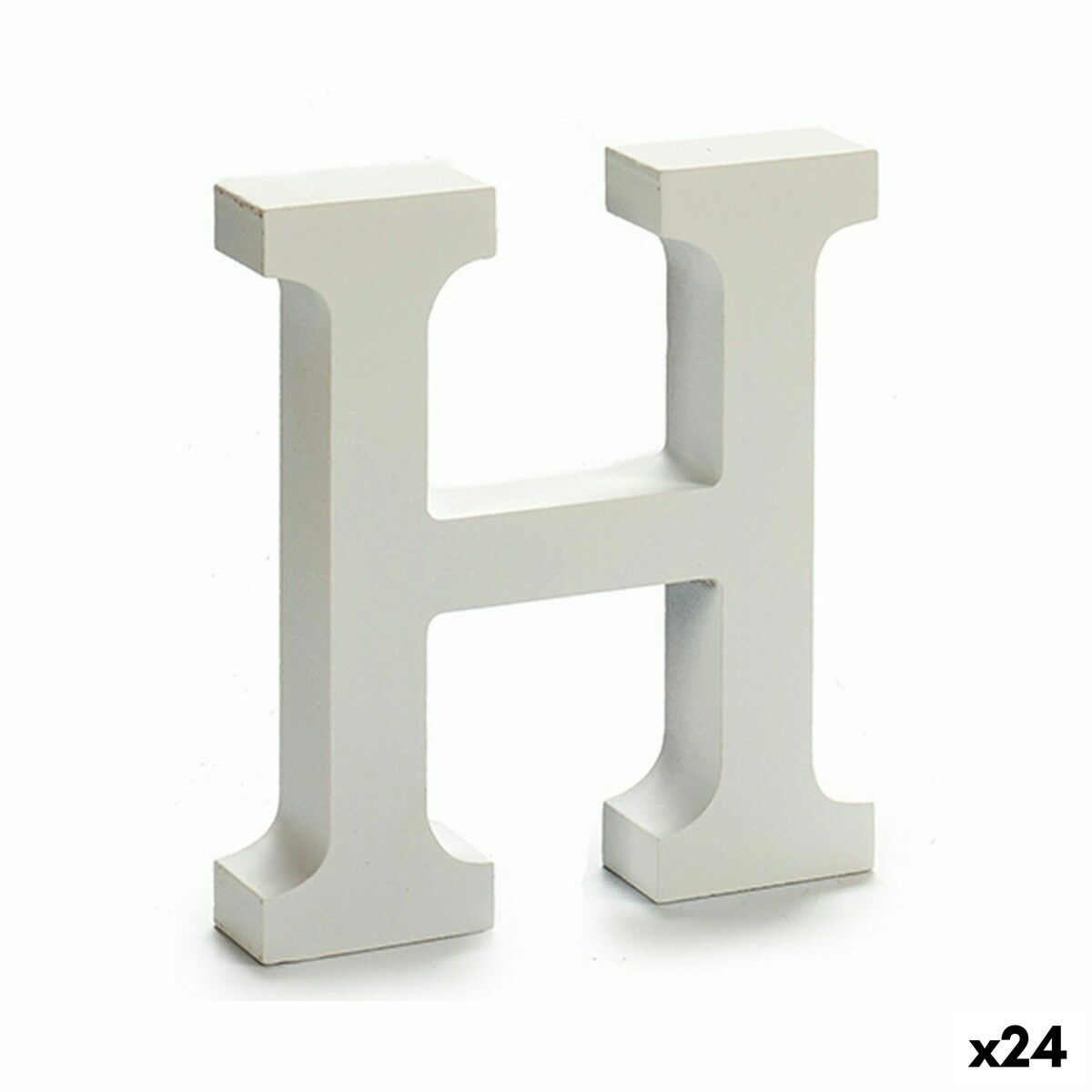 Letter Pincello H White 2 x 16 x 14,5 cm (24 Units) Letter Pincello H White 2 x 16 x 14,5 cm (24 Units)