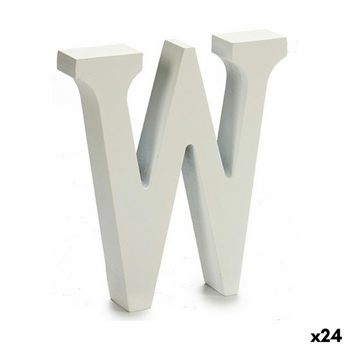 Letter Pincello W White 2 x 16 x 14,5 cm (24 Units) Letter Pincello W White 2 x 16 x 14,5 cm (24 Units)