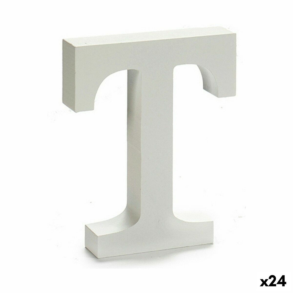 Letter Pincello T White 2 x 16 x 14,5 cm (24 Units) Letter Pincello T White 2 x 16 x 14,5 cm (24 Units)