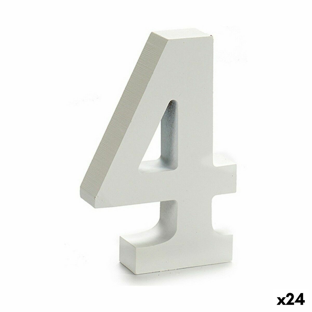 Number Pincello 4 White 2 x 16 x 14,5 cm (24 Units) Number Pincello 4 White 2 x 16 x 14,5 cm (24 Units)