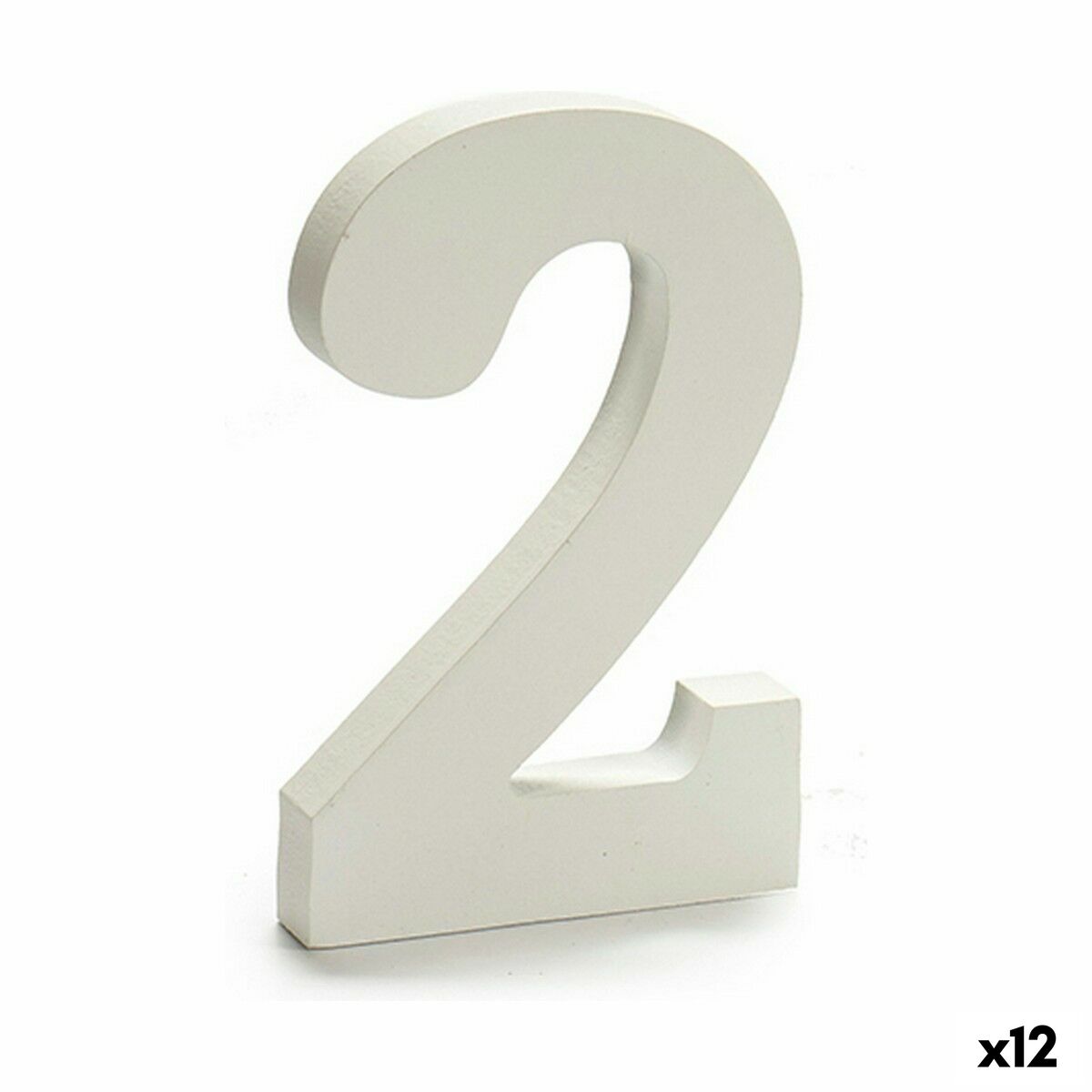Number Pincello 2 White 1,8 x 21 x 17 cm (12 Units) Number Pincello 2 White 1,8 x 21 x 17 cm (12 Units)