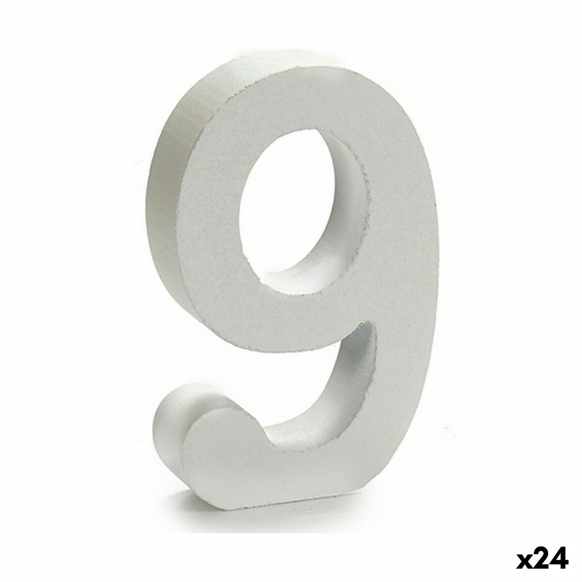 Number Pincello 9 White 2 x 16 x 14,5 cm (24 Units) Number Pincello 9 White 2 x 16 x 14,5 cm (24 Units)
