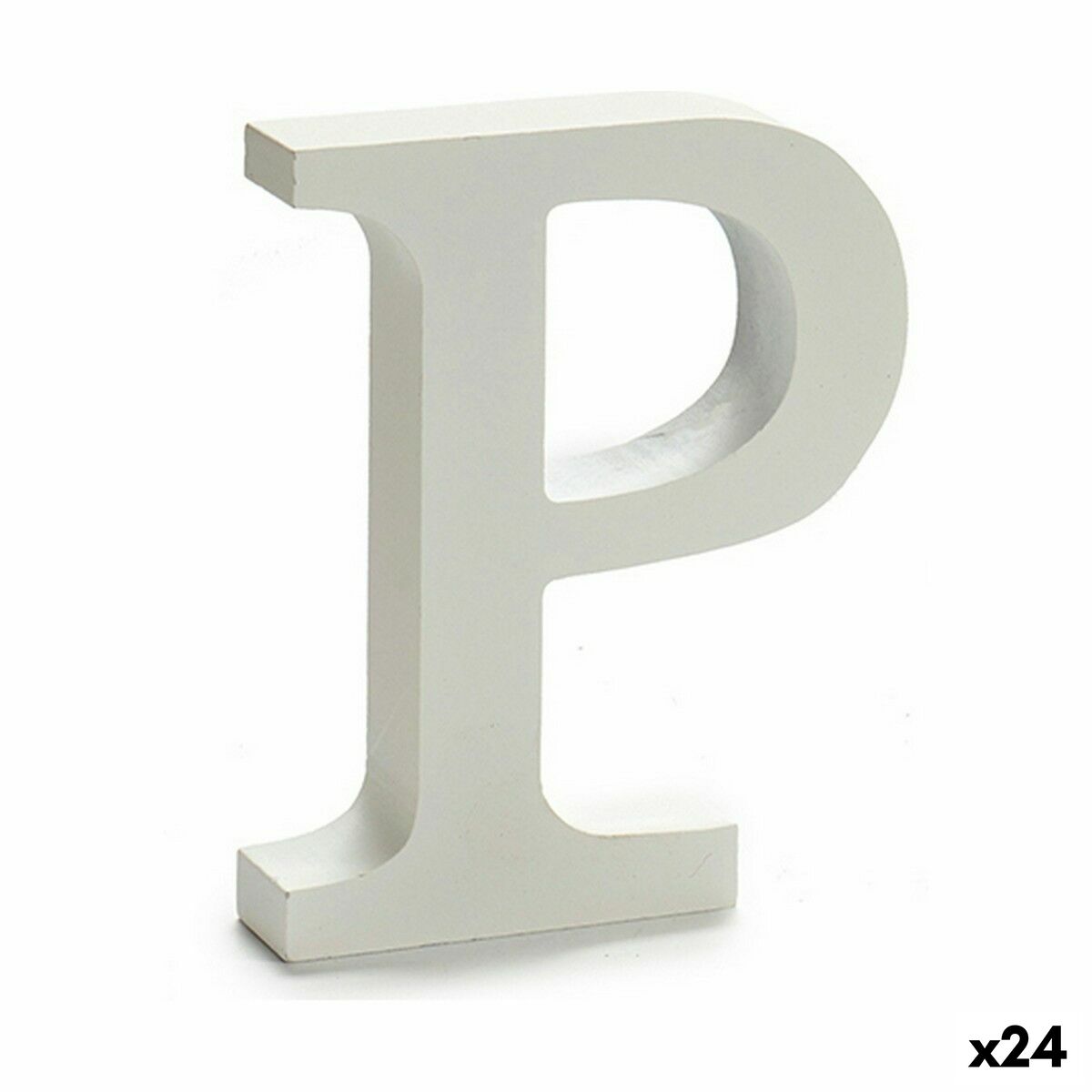 Letter Pincello P White 2 x 16 x 14,5 cm (24 Units) Letter Pincello P White 2 x 16 x 14,5 cm (24 Units)