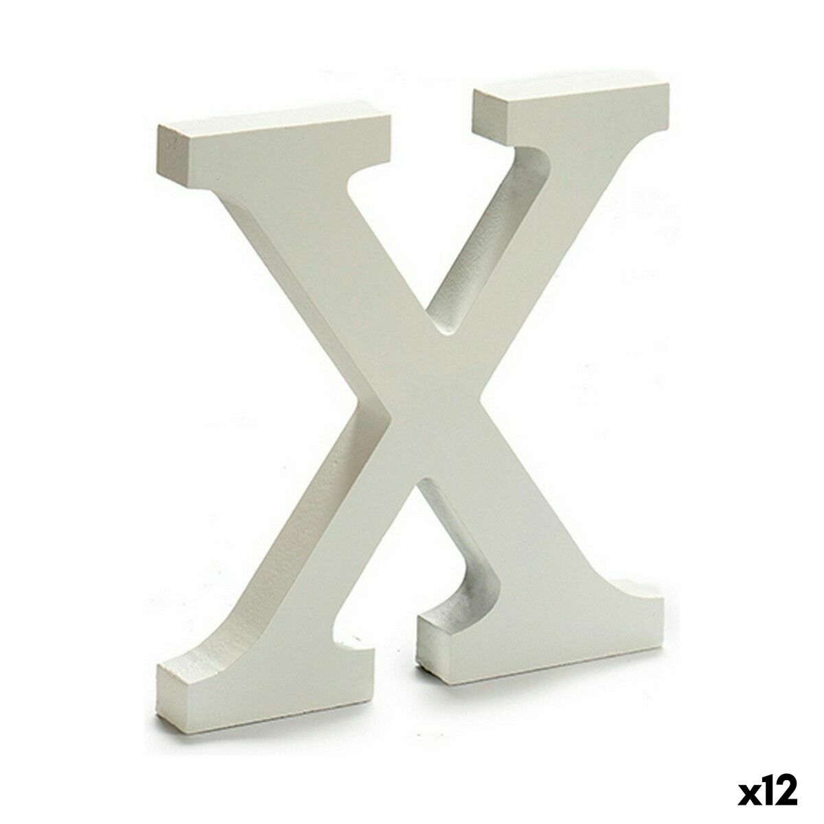 Letter Pincello X White 1,8 x 21 x 17 cm (12 Units) Letter Pincello X White 1,8 x 21 x 17 cm (12 Units)