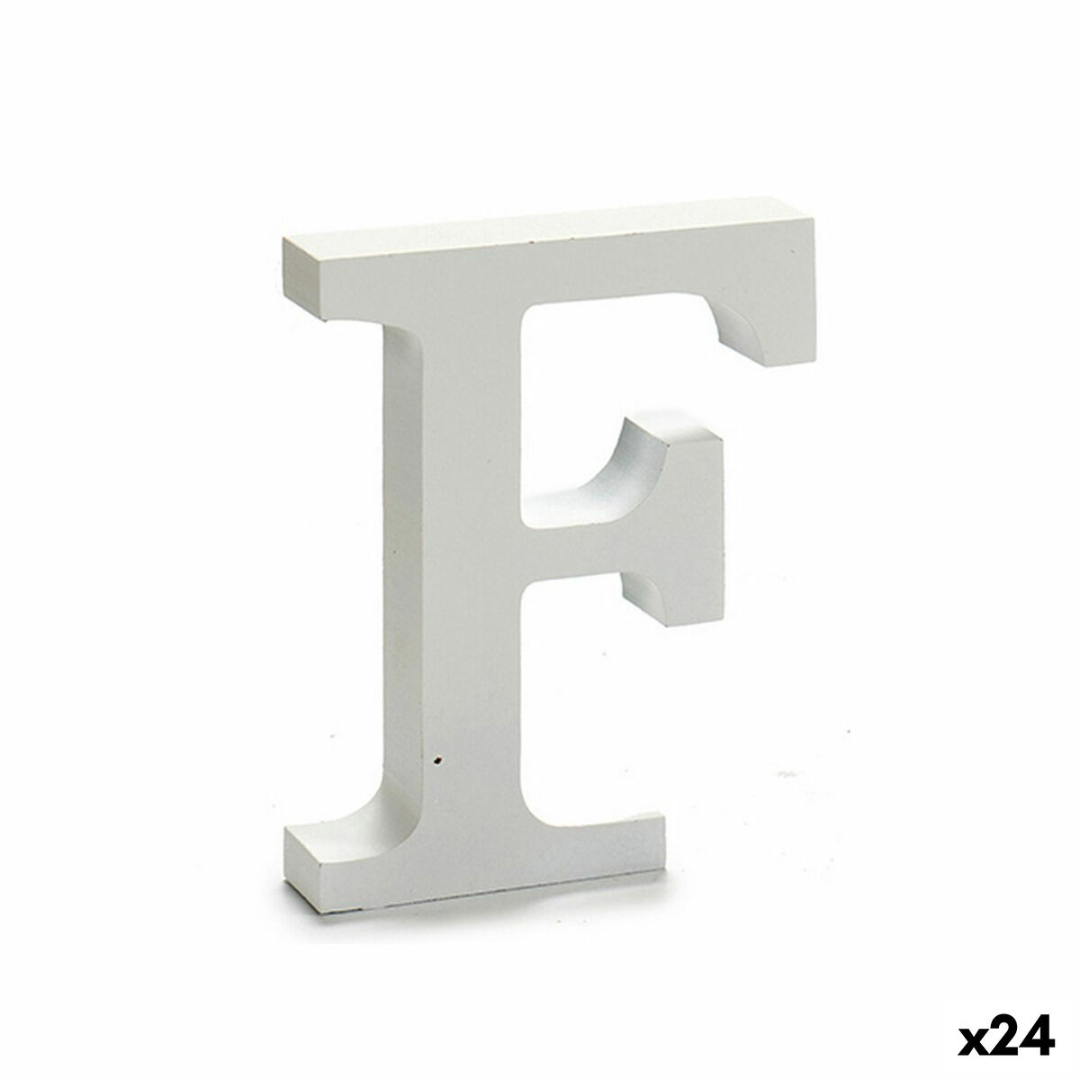 Letter Pincello F White 2 x 16 x 14,5 cm (24 Units) Letter Pincello F White 2 x 16 x 14,5 cm (24 Units)