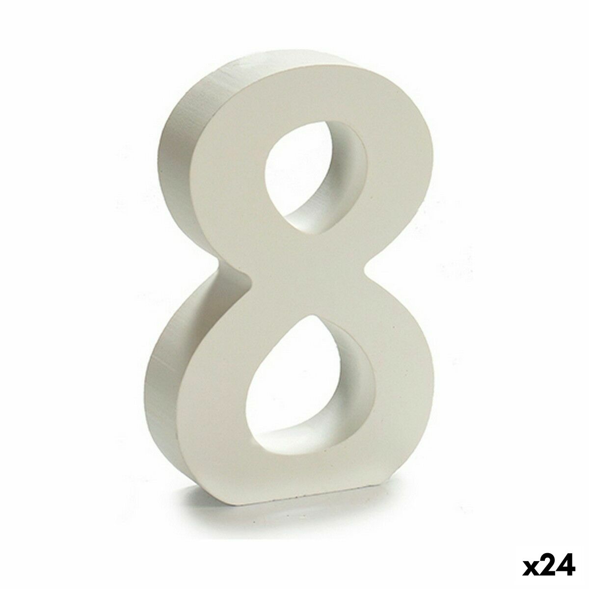Number Pincello 8 White 2 x 16 x 14,5 cm (24 Units) Number Pincello 8 White 2 x 16 x 14,5 cm (24 Units)