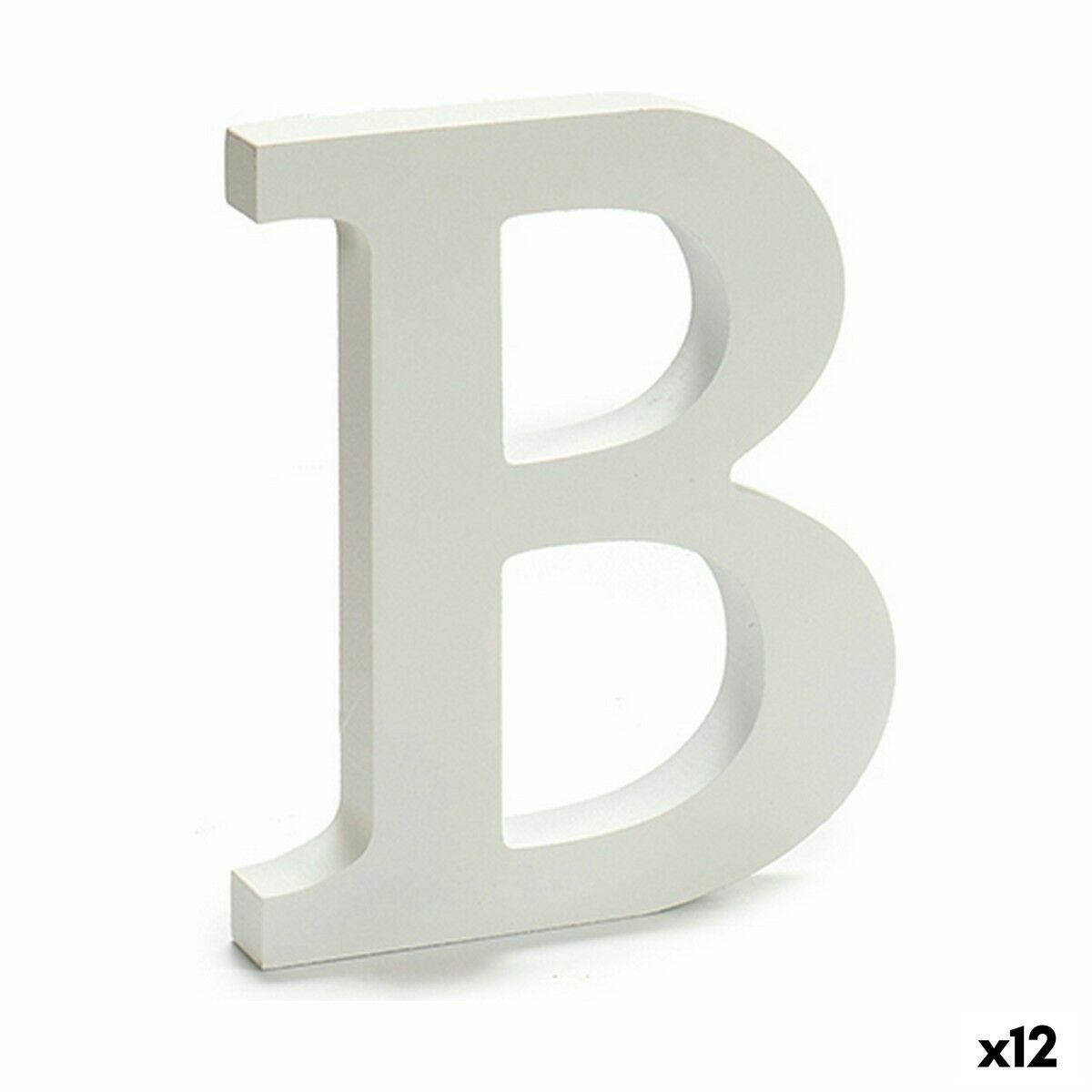 Letter Pincello B White 1,8 x 21 x 17 cm (12 Units) Letter Pincello B White 1,8 x 21 x 17 cm (12 Units)