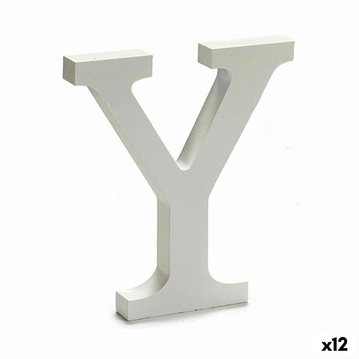 Letter Pincello Y White 1,8 x 21 x 17 cm (12 Units) Letter Pincello Y White 1,8 x 21 x 17 cm (12 Units)