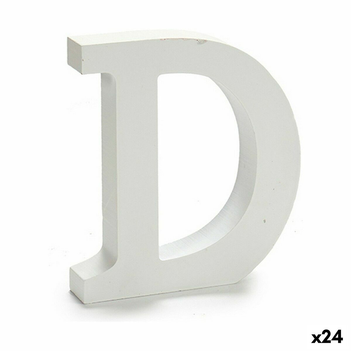 Letter Pincello D White 2 x 16 x 14,5 cm (24 Units) Letter Pincello D White 2 x 16 x 14,5 cm (24 Units)