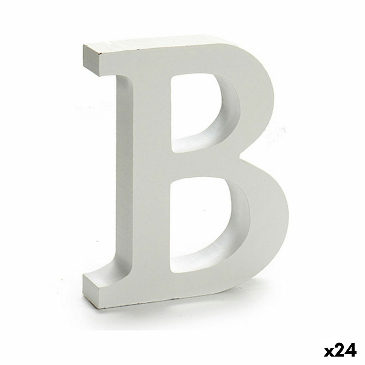 Letter Pincello B White 2 x 16 x 14,5 cm (24 Units) Letter Pincello B White 2 x 16 x 14,5 cm (24 Units)