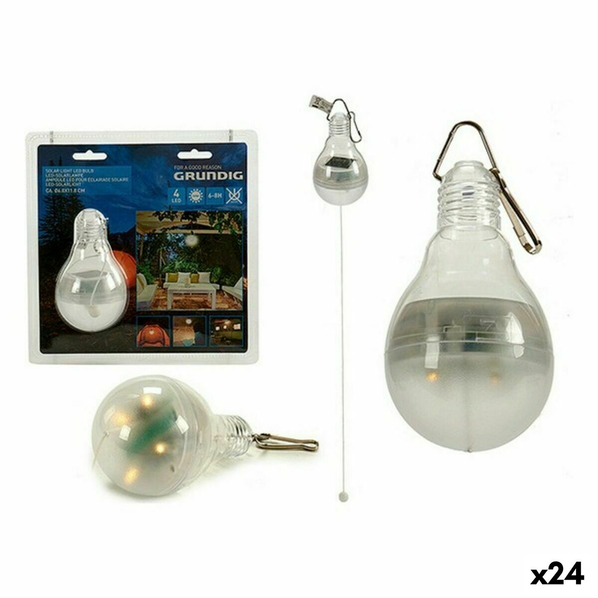 LED lamp Grundig Solar lamp (7 x 12 x 7 cm) (24 Units) LED lamp Grundig Solar lamp (7 x 12 x 7 cm) (24 Units)