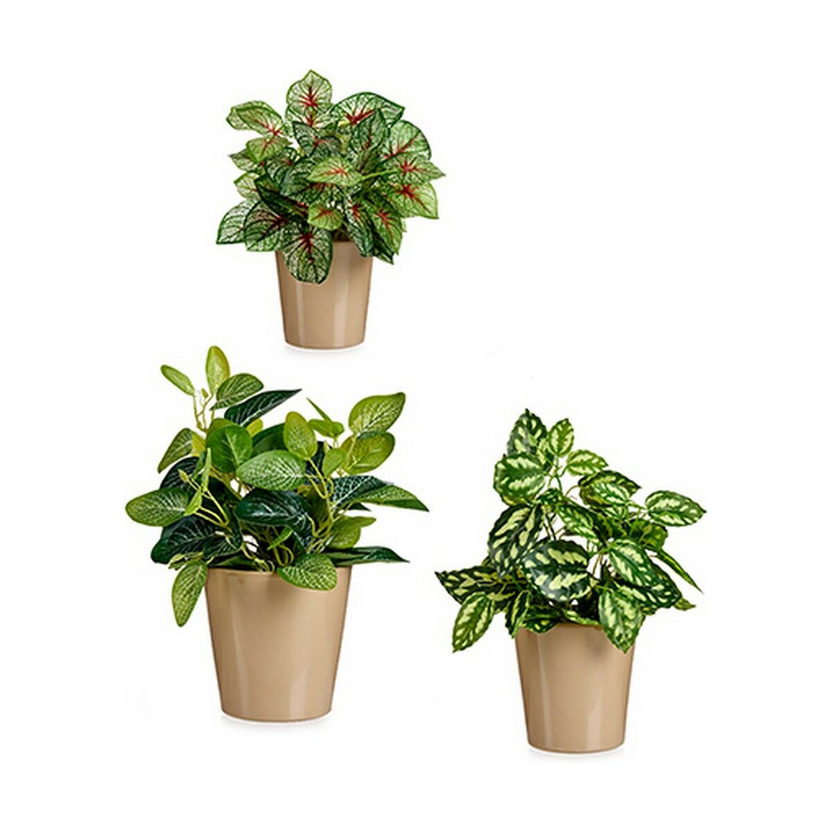 Set of pots Ibergarden LINCE PQ – TOPO Beige Clay (6 Units)