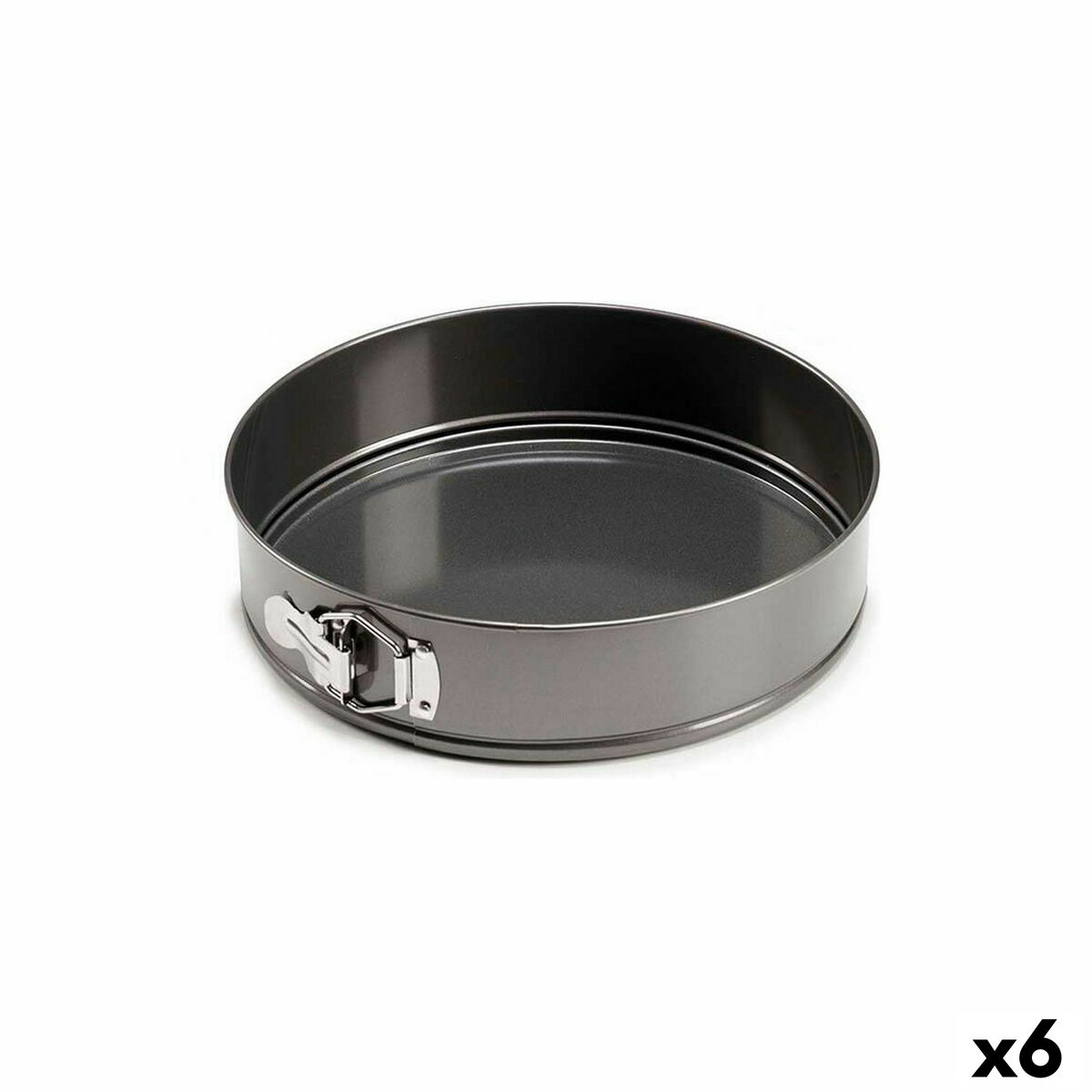 Springform Pan Kinvara CK62863-8 Dark grey Metal Carbon steel 28 x 6,5 x 28,5 cm (6 Units) Springform Pan Kinvara CK62863-8 Dark grey Metal Carbon steel 28 x 6,5 x 28,5 cm (6 Units)
