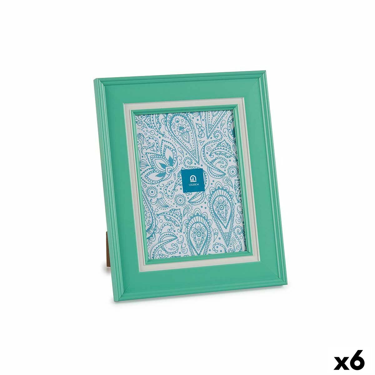 Photo frame Crystal Green Plastic (23 x 28 x 2 cm) (6 Units) Photo frame Crystal Green Plastic (23 x 28 x 2 cm) (6 Units)