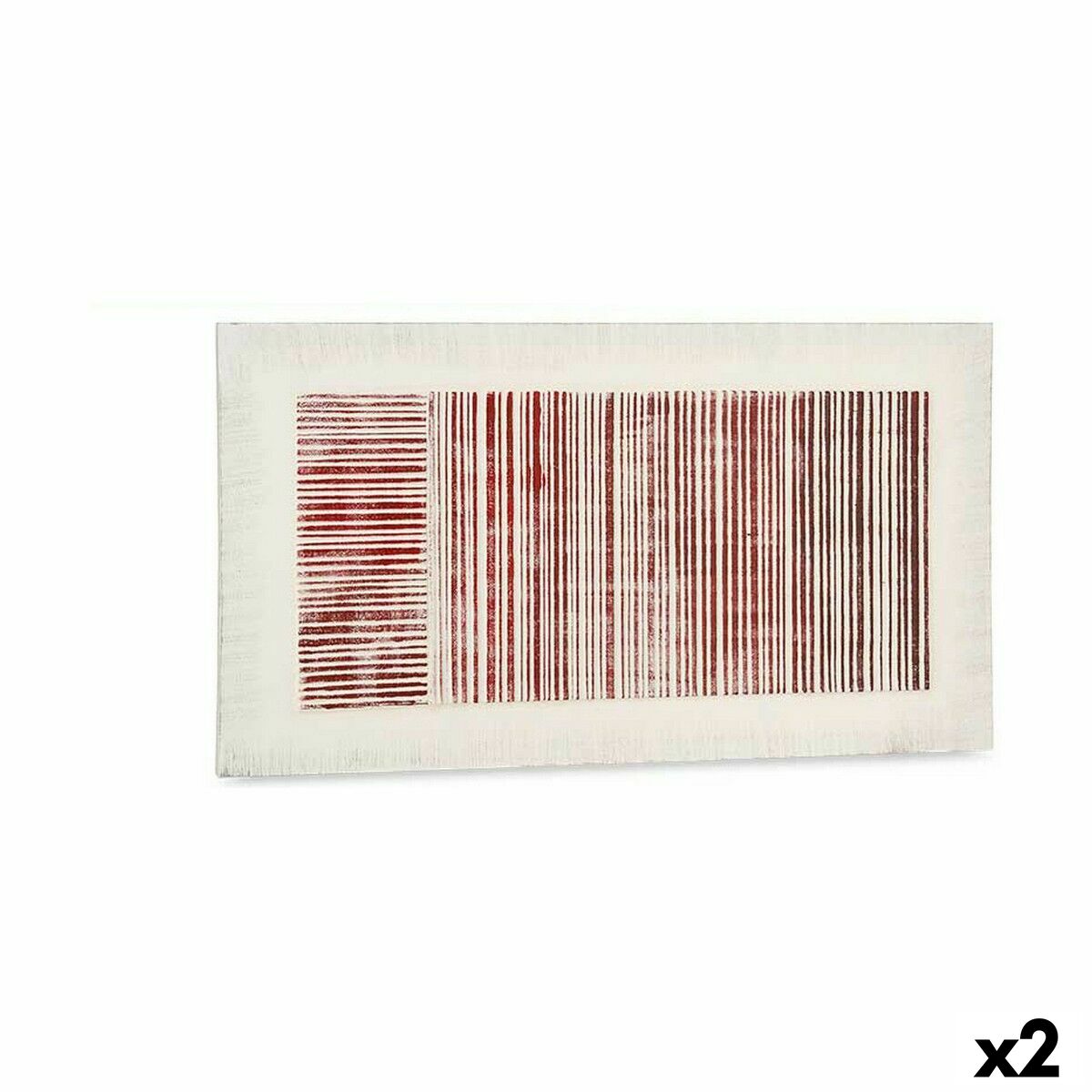 Canvas Stripes With relief (110 x 60 x 2,5 cm) (2 Units) Canvas Stripes With relief (110 x 60 x 2,5 cm) (2 Units)