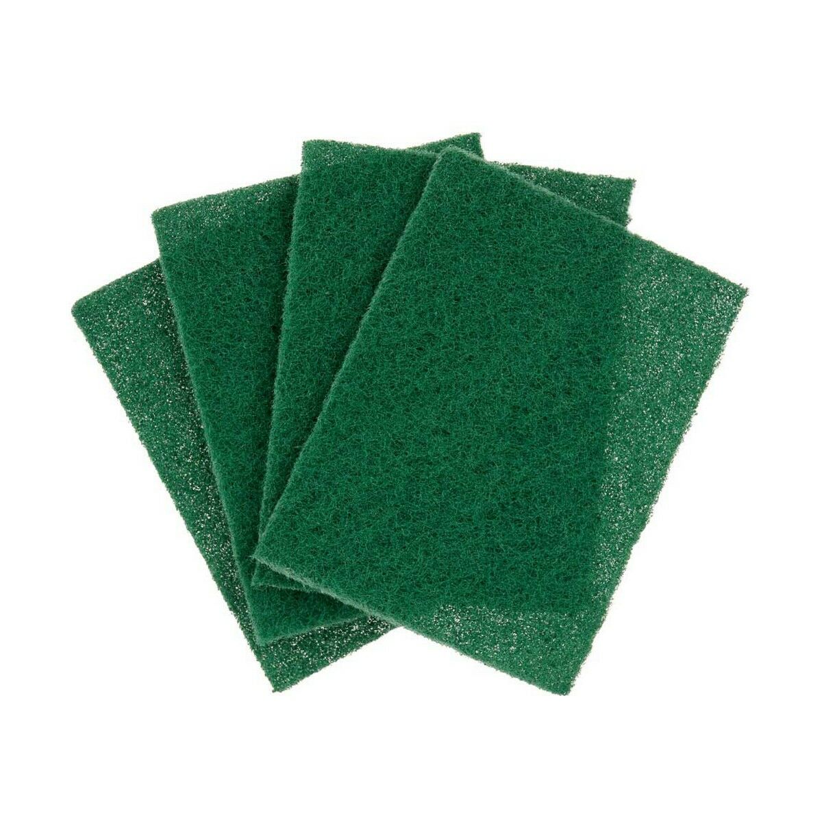 Set of scourers Green Abrasive fibre 11,3 X 15,7 X 0,5 cm (22 Units)