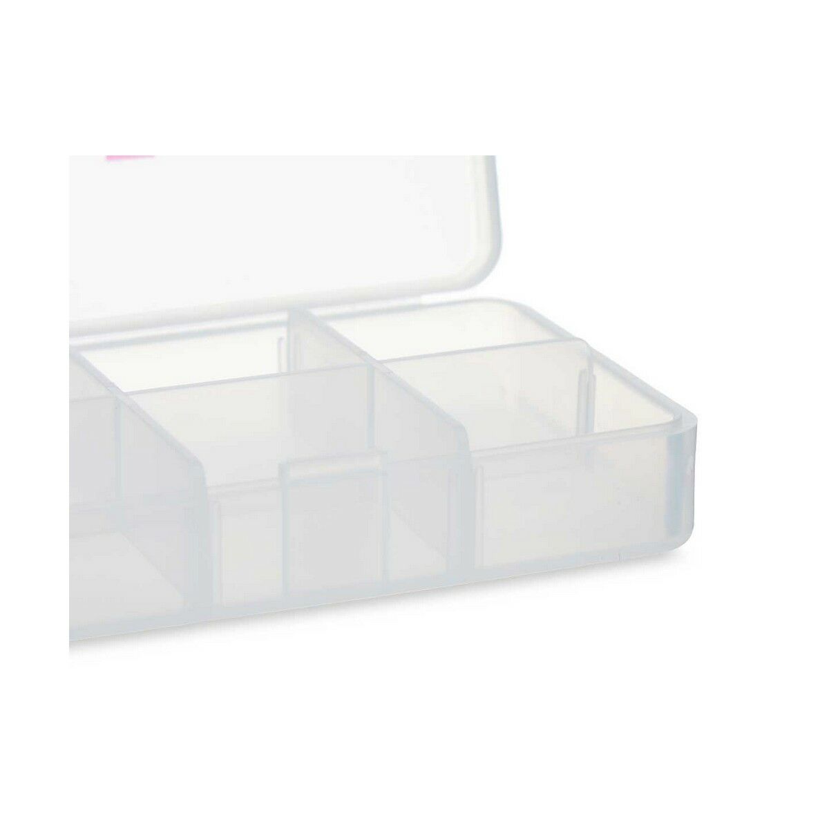 Pillbox with Compartments Berilo HW0929-1 Transparent Plastic 11,5 x 18 x 2,2 cm (12 Units)
