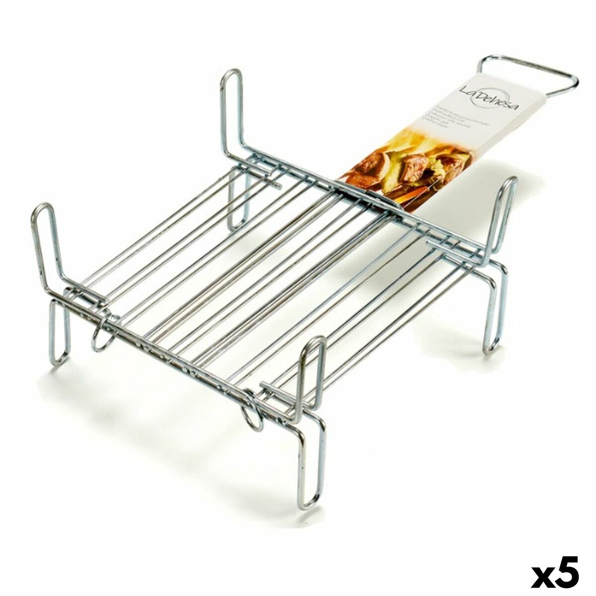 Grill Double 25 x 25 cm Zinc-plated steel (5 Units) Grill Double 25 x 25 cm Zinc-plated steel (5 Units)