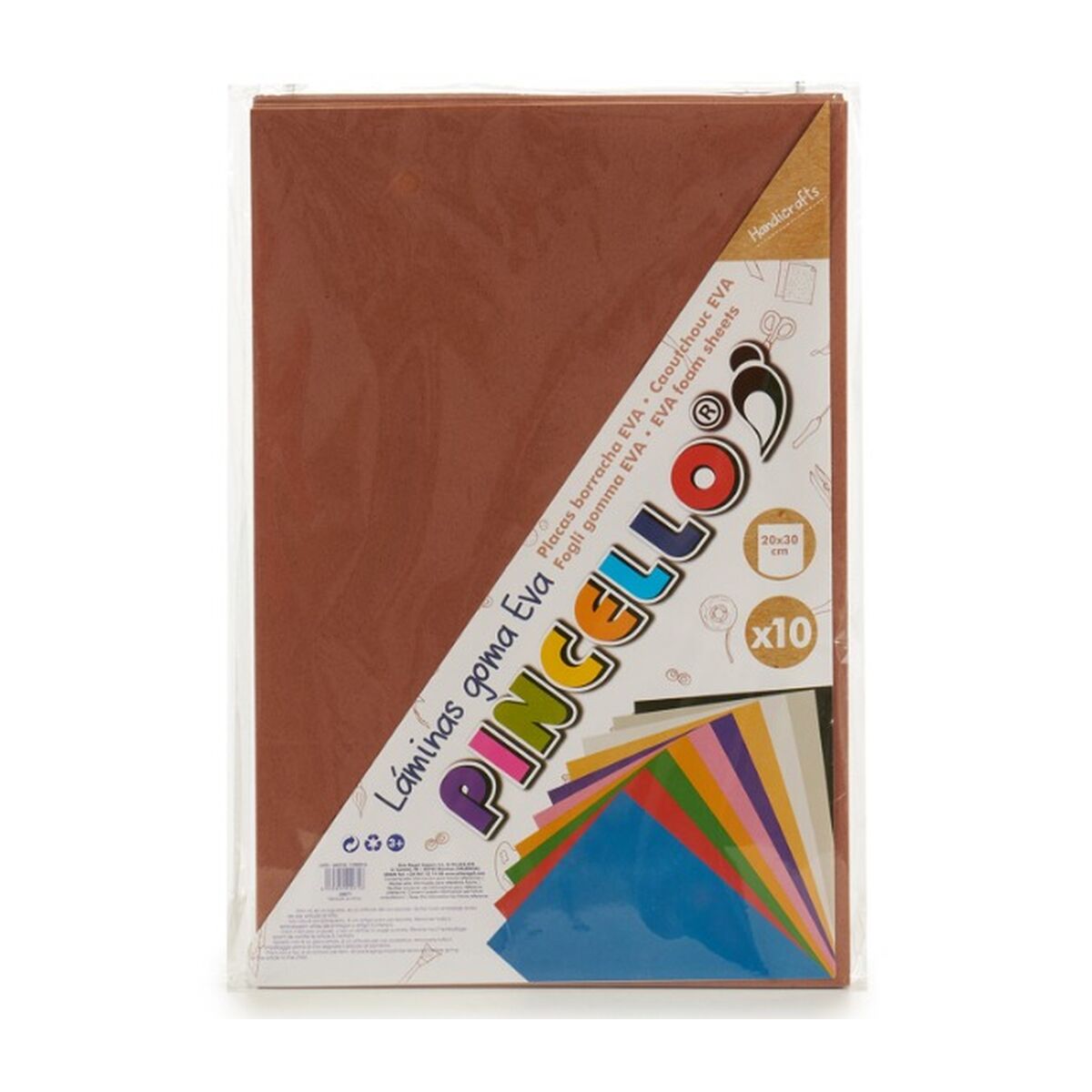 Eva Rubber Pincello 1804049-013 Brown 30 x 0,2 x 20 cm (24 Units)