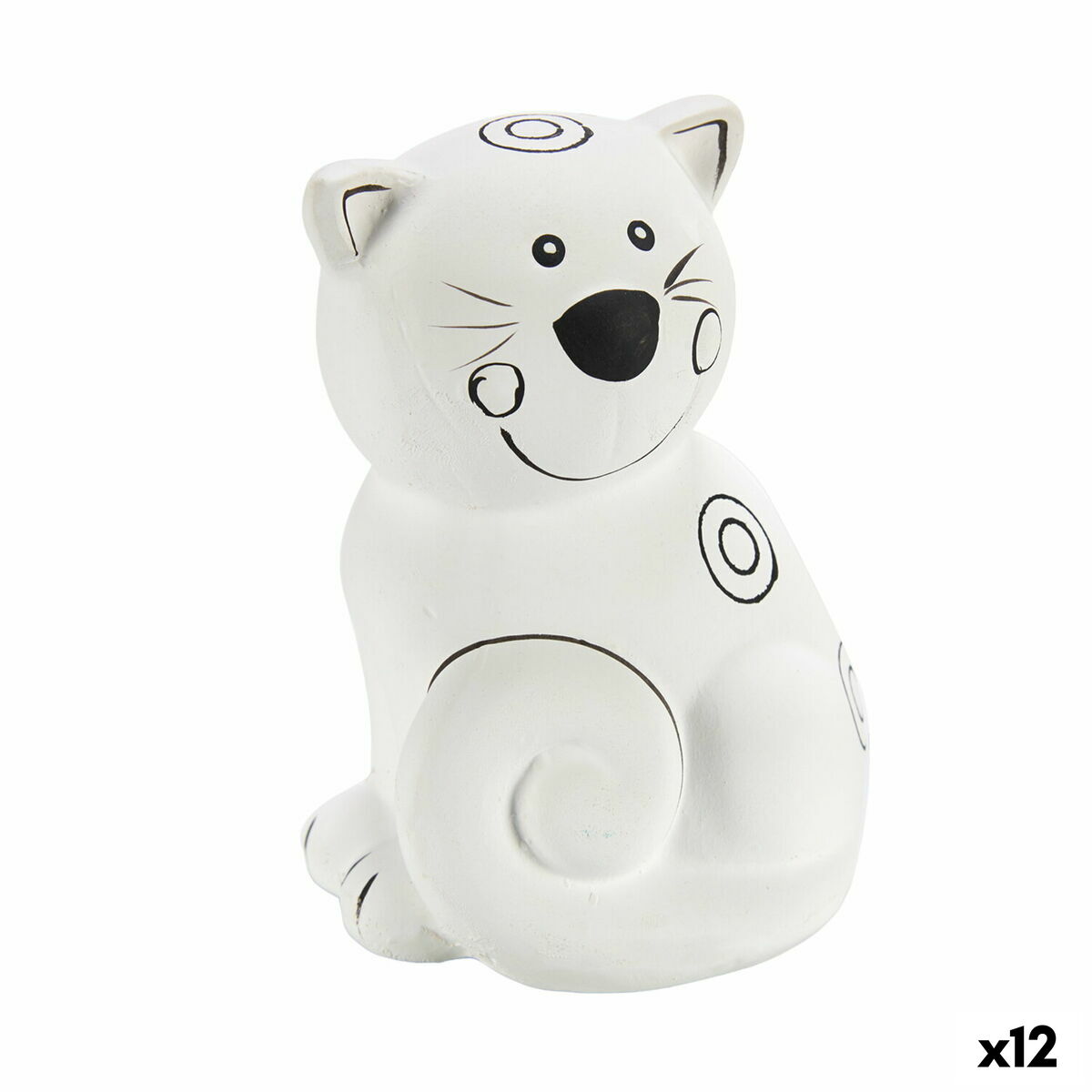 Paint Your Own Money Box Pincello 19280 Ceramic Cat 9 x 11,8 x 8,5 cm (12 Units) Paint Your Own Money Box Pincello 19280 Ceramic Cat 9 x 11,8 x 8,5 cm (12 Units)