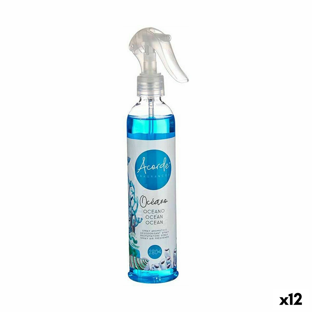 Air Freshener Spray Acorde AR1810534 Ocean 280 ml (12 Units) Air Freshener Spray Acorde AR1810534 Ocean 280 ml (12 Units)