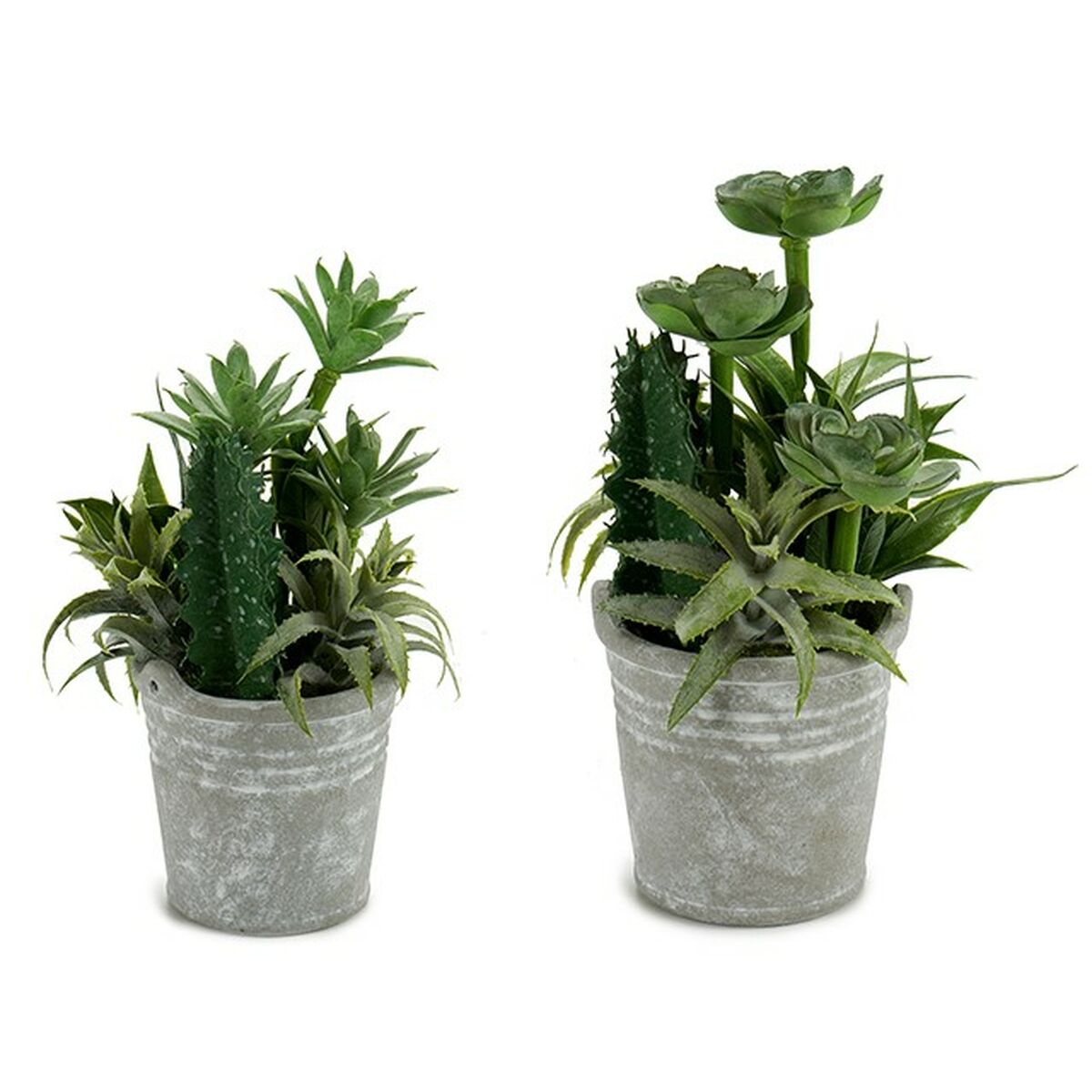 Decorative Plant Ibergarden XD18-1182A-B Plastic Cement 15 x 24 x 15 cm (12 Units)