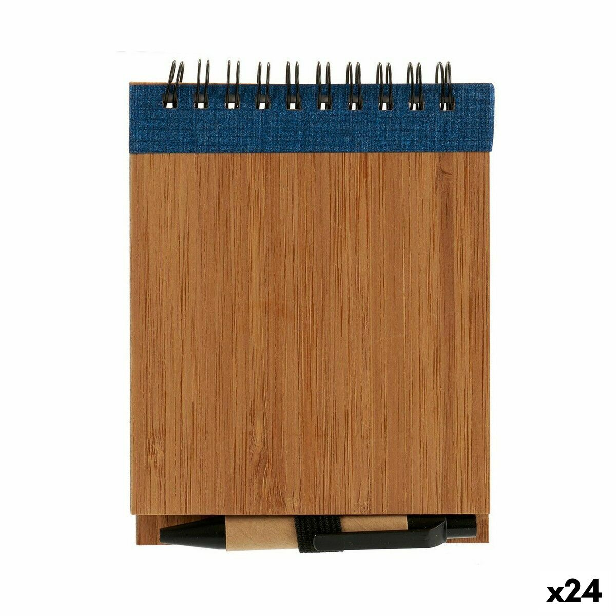 Spiral Notebook with Pen Pincello AR1810135 1 x 10 x 13 cm Bamboo (24 Units) Spiral Notebook with Pen Pincello AR1810135 1 x 10 x 13 cm Bamboo (24 Units)
