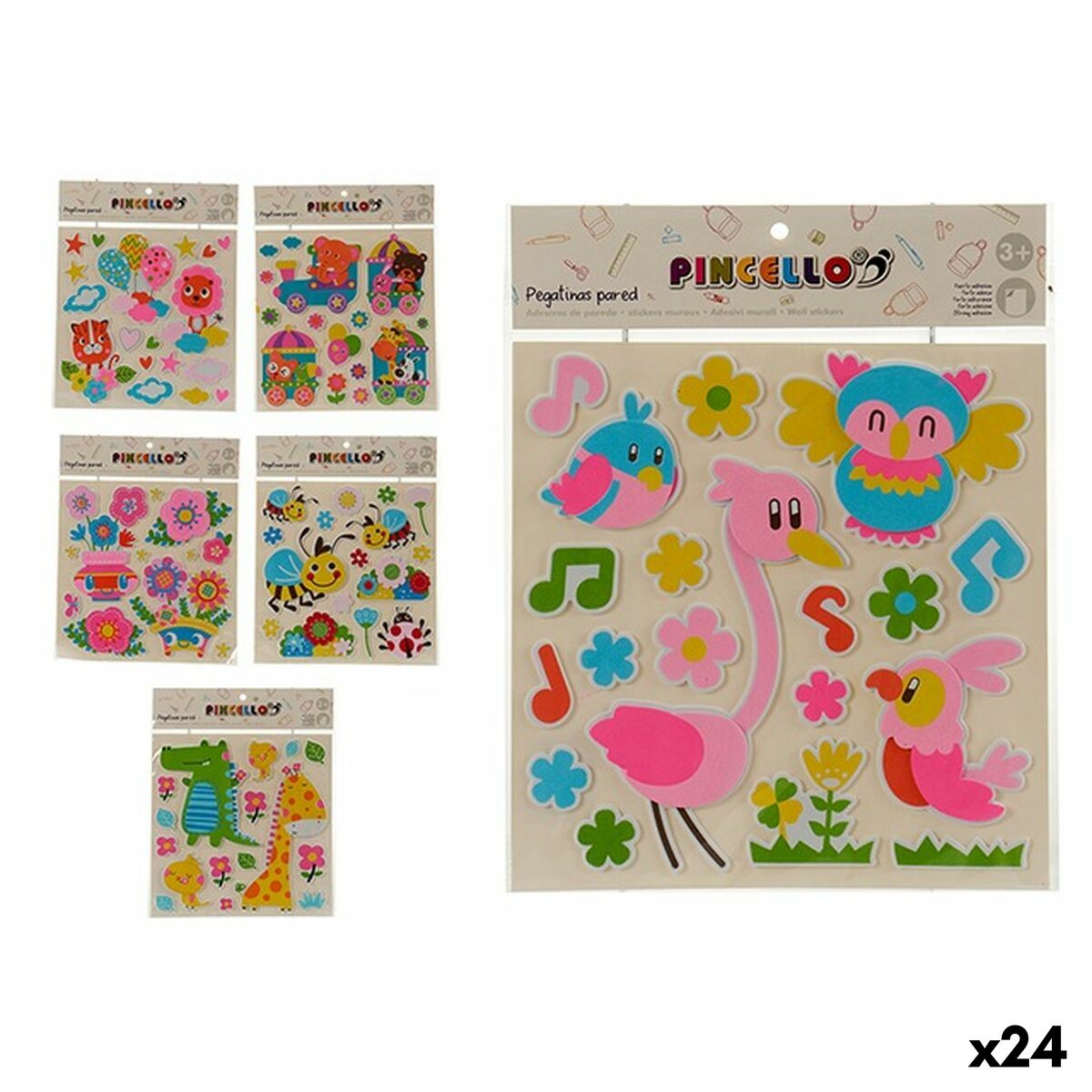 Stickers Pincello AR1810171 Multicolour 32 x 1 x 38 cm (24 Units) Stickers Pincello AR1810171 Multicolour 32 x 1 x 38 cm (24 Units)