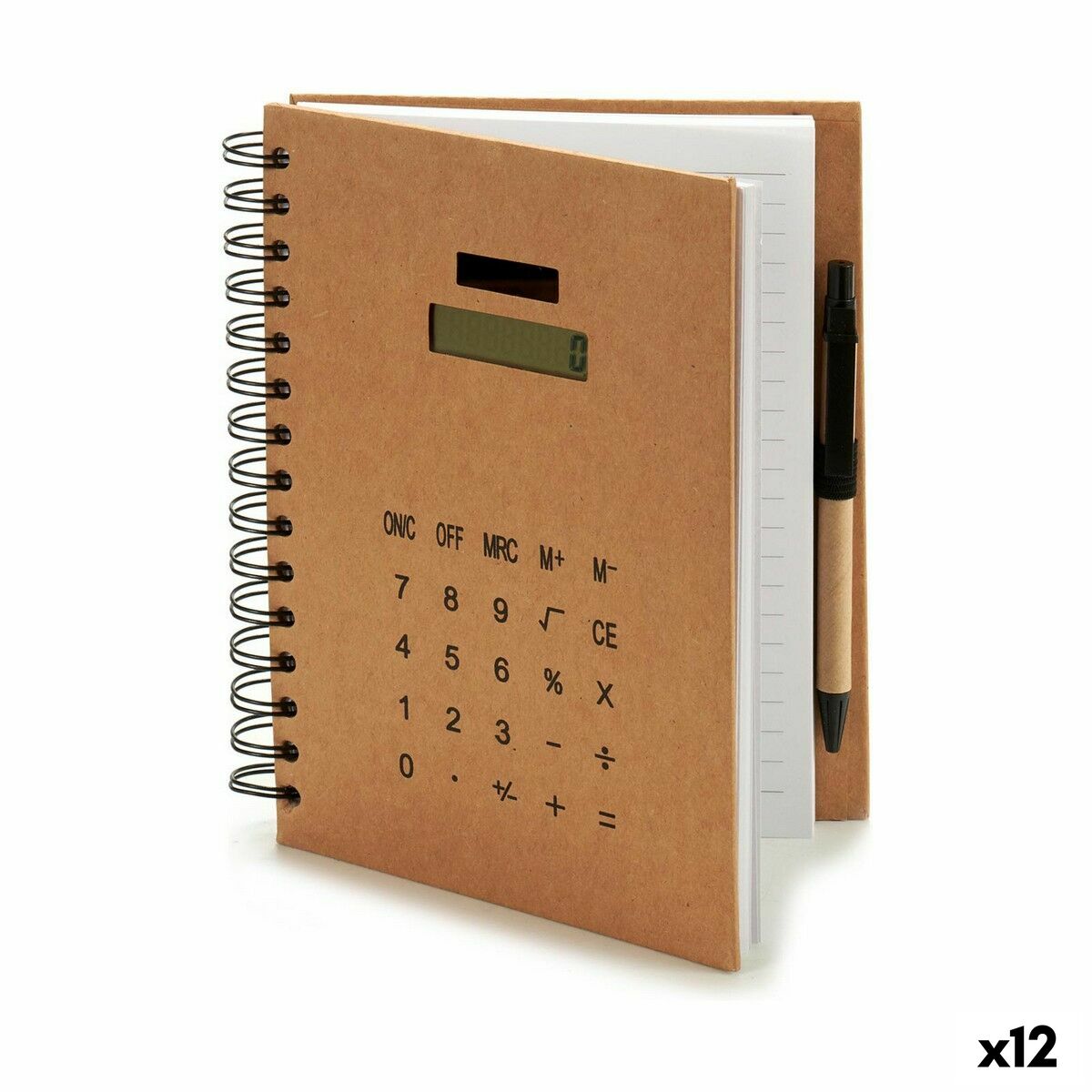 Spiral Notebook with Pen Pincello AR1810114 2,5 x 21 x 18 cm Calculator (12 Units) Spiral Notebook with Pen Pincello AR1810114 2,5 x 21 x 18 cm Calculator (12 Units)