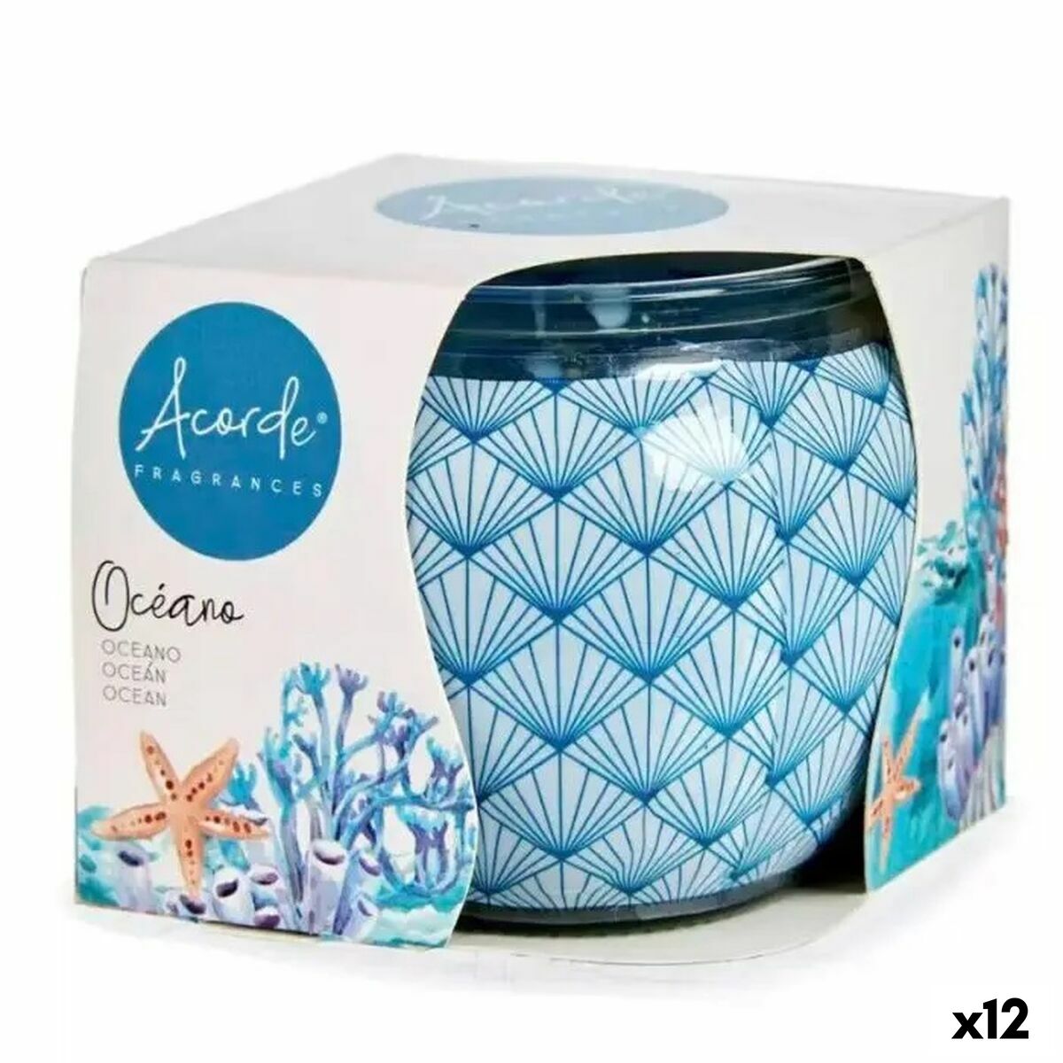 Scented Candle Acorde 321 Ocean (12 Units) Scented Candle Acorde 321 Ocean (12 Units)