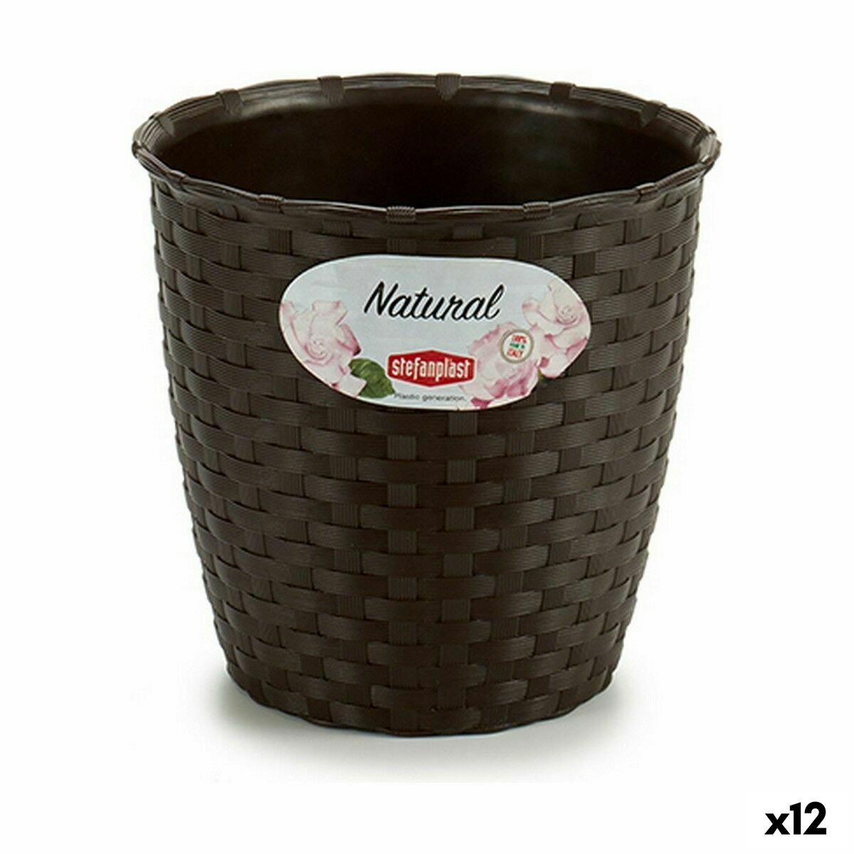 Planter Stefanplast Plastic 14 x 13 x 14 cm (12 Units) Planter Stefanplast Plastic 14 x 13 x 14 cm (12 Units)