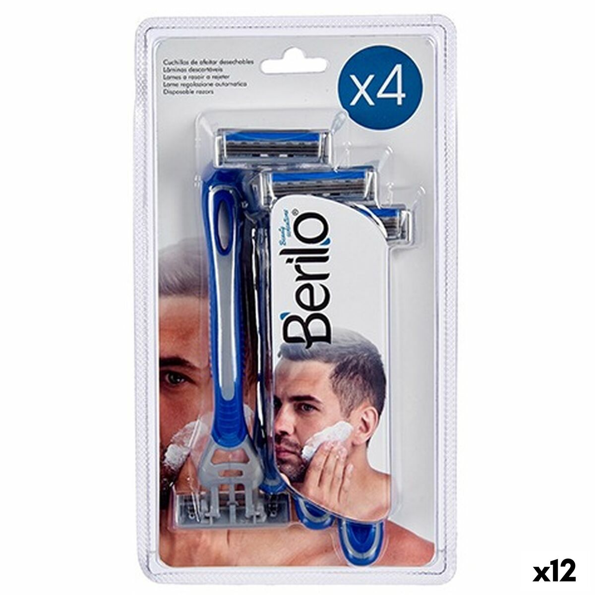 Disposable Razor Berilo 37676 4 Pieces (12 Units) Disposable Razor Berilo 37676 4 Pieces (12 Units)
