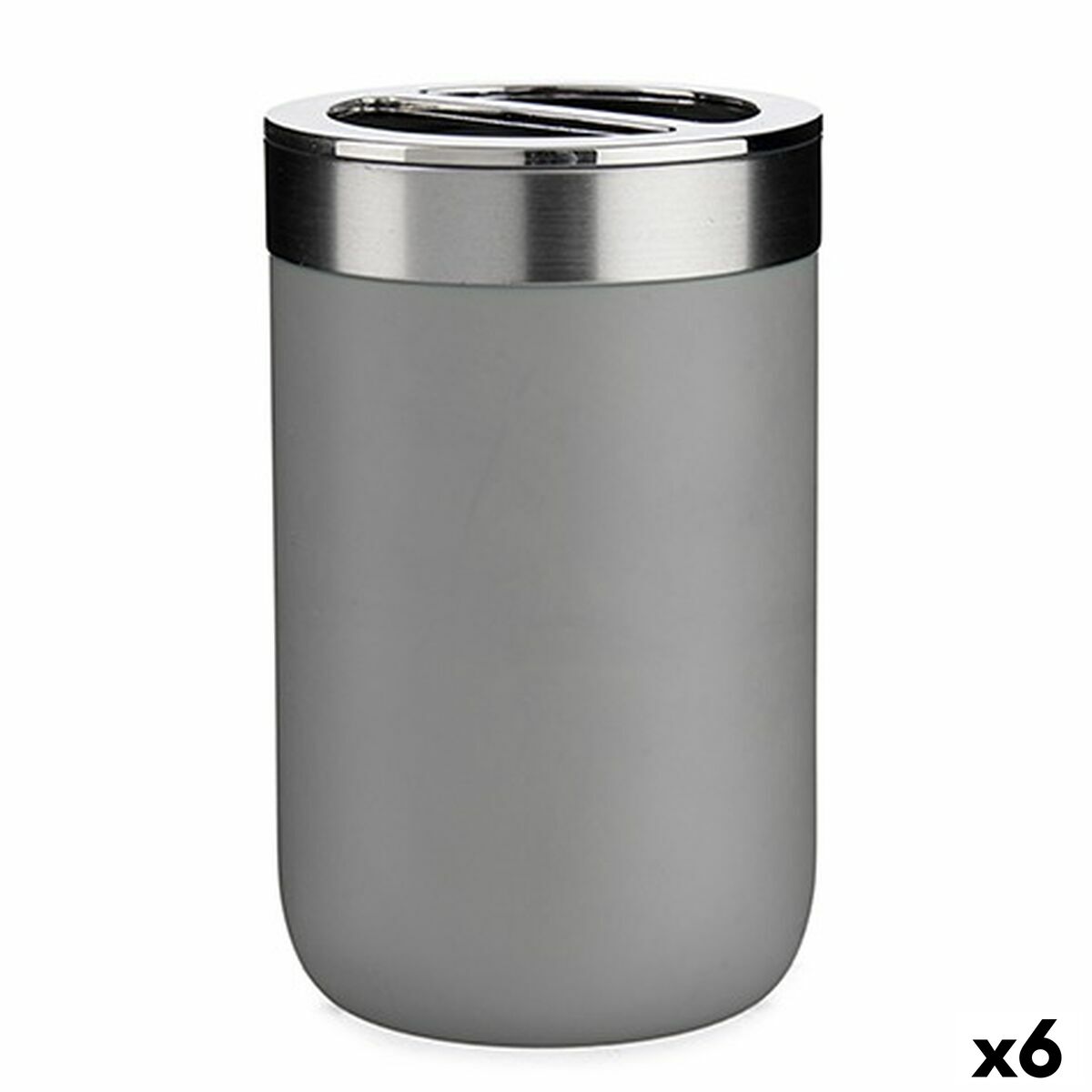 Toothbrush Holder Berilo BP15-002-3 Grey Silver Plastic 7,7 x 11,2 x 7,7 cm (6 Units) Toothbrush Holder Berilo BP15-002-3 Grey Silver Plastic 7,7 x 11,2 x 7,7 cm (6 Units)
