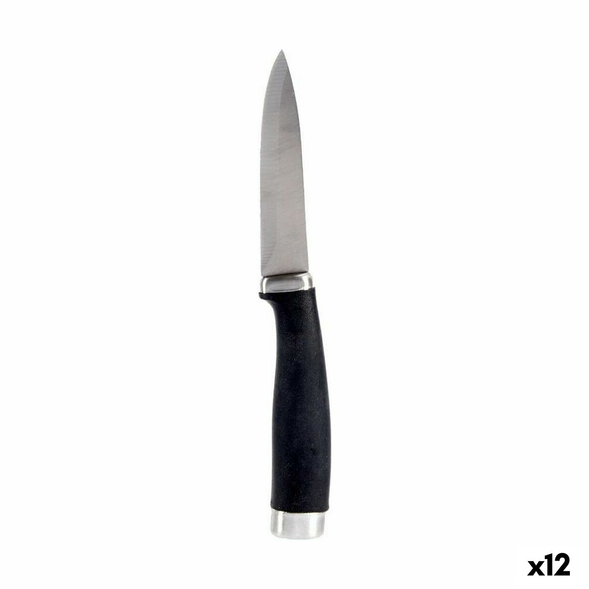 Peeler Knife Kinvara KT11-5603-06 Black Silver Stainless steel Plastic (12 Units) Peeler Knife Kinvara KT11-5603-06 Black Silver Stainless steel Plastic (12 Units)